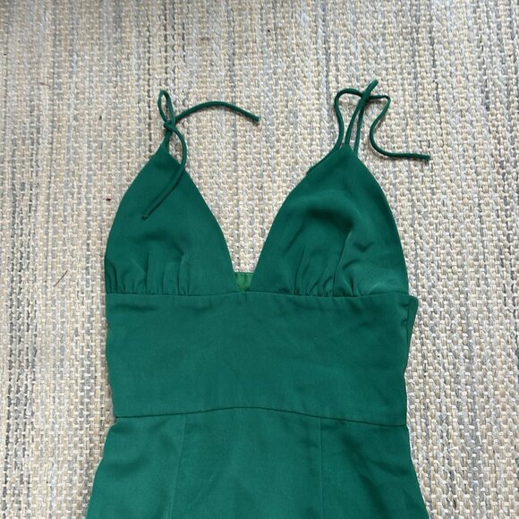 Revolve Superdown Women’s Mini Green Dress Petunia Tie Strap Size XXS - Picture 5 of 14